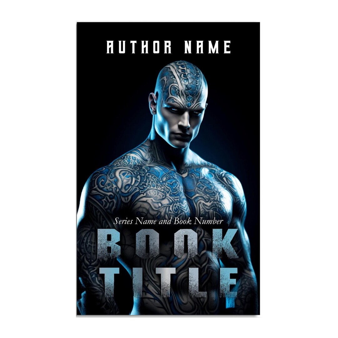 Premade Alien Romance Book Cover: Blue Skin Warlord (digital Download ...
