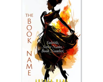 Watercolor Dancer Book Cover: Black Woman, Urban Romance, Historical Fiction (Digital Download)