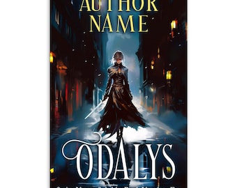 Urban Fantasy Premade Book Cover: Demon Hunter Readymade Vampire Slayer Warrior Woman with Sword