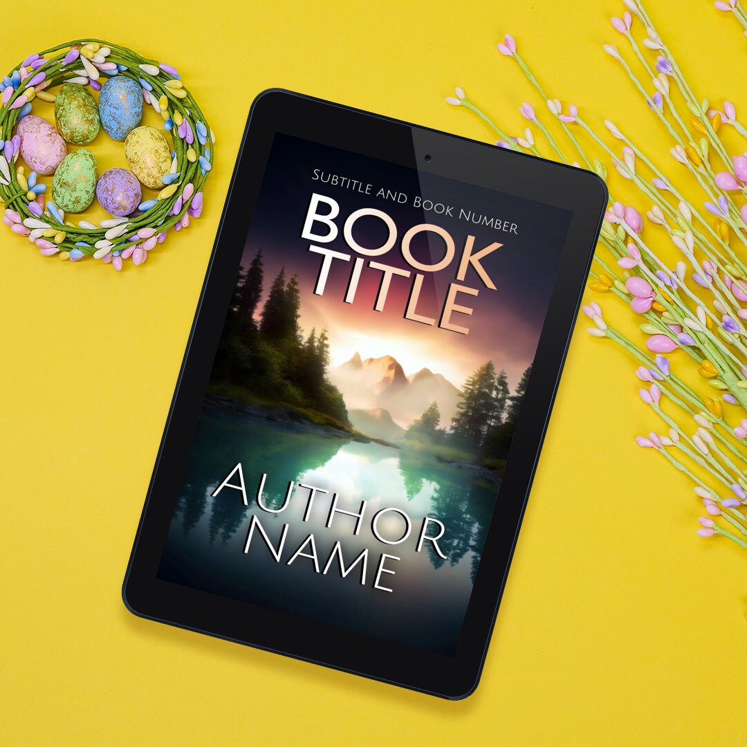 Lake and Mountains Scenic Book Covers for Selfpublishing Discreet