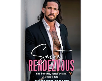 Bad Boy Mafia Dark Romance eBook Cover: Business Suit, Tattoos, Forced Proximity Fake Fiance  (Premade Digital Download)