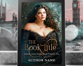 Readymade Book Cover Romance Beautiful Plus Size Model Character Dark Hair Fantasy Regency Dutchess Historical Fiction Billionaire Romance