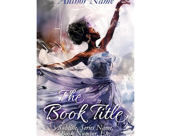 Dark-Skinned Ballerina: Abstract Style Book Cover (Digital Download)