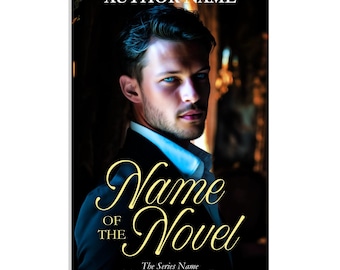 Premade Mafia Dark Romance Book Cover: Handsome Man in Suit (Digital Download)