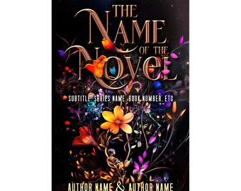 Floral Fantasy Book Cover: Romantasy Novel Cover (Digital Art)