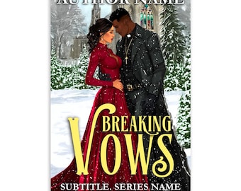 Paranormal Romantasy eBook Cover: Demon Priest, Vampire Woman, Winter Romance (Digital Download)