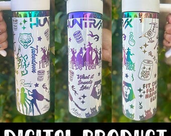20 Unzen Kpop Hunter Tumbler Lasergravur Digitale Datei - Kpop SVG Design für die DIY Gravur