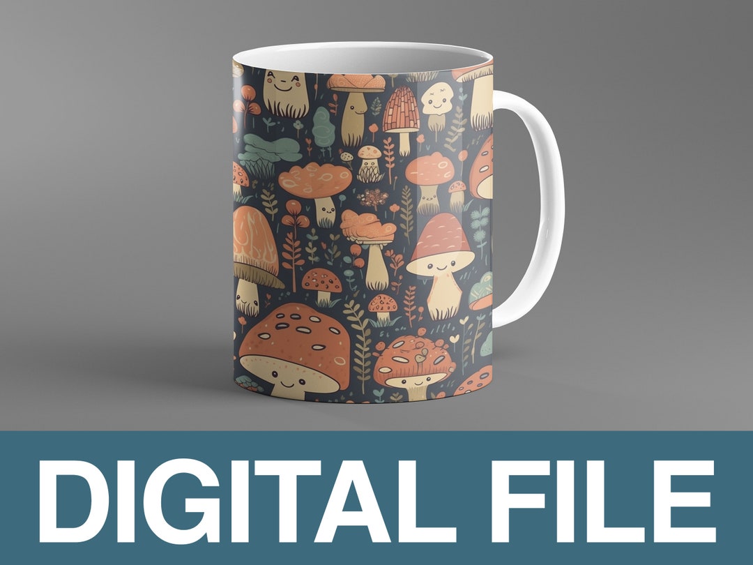 Mushroom Svg, Mushroom Svg File, Digital Mushroom Svg, Mushroom Pattern ...
