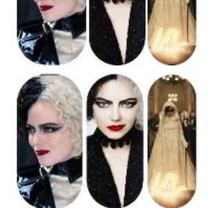 Disney Villans Water Slide Nail Decals