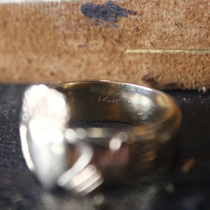 Heavy 14k Gold Mens Claddagh Ring 10.87g Mens 14k Gold Irish Claddagh Ring Heavy 14k Claddagh Ring for Friendship Love Loyalty image 5