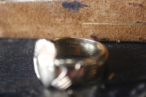 Heavy 14k Gold Men’s Claddagh Ring 10.87g | Mens … - image 5
