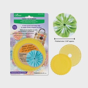Clover Yoyo Maker Extra Large, Approximate finished yoyo size is 2 3/8&quot; diameter