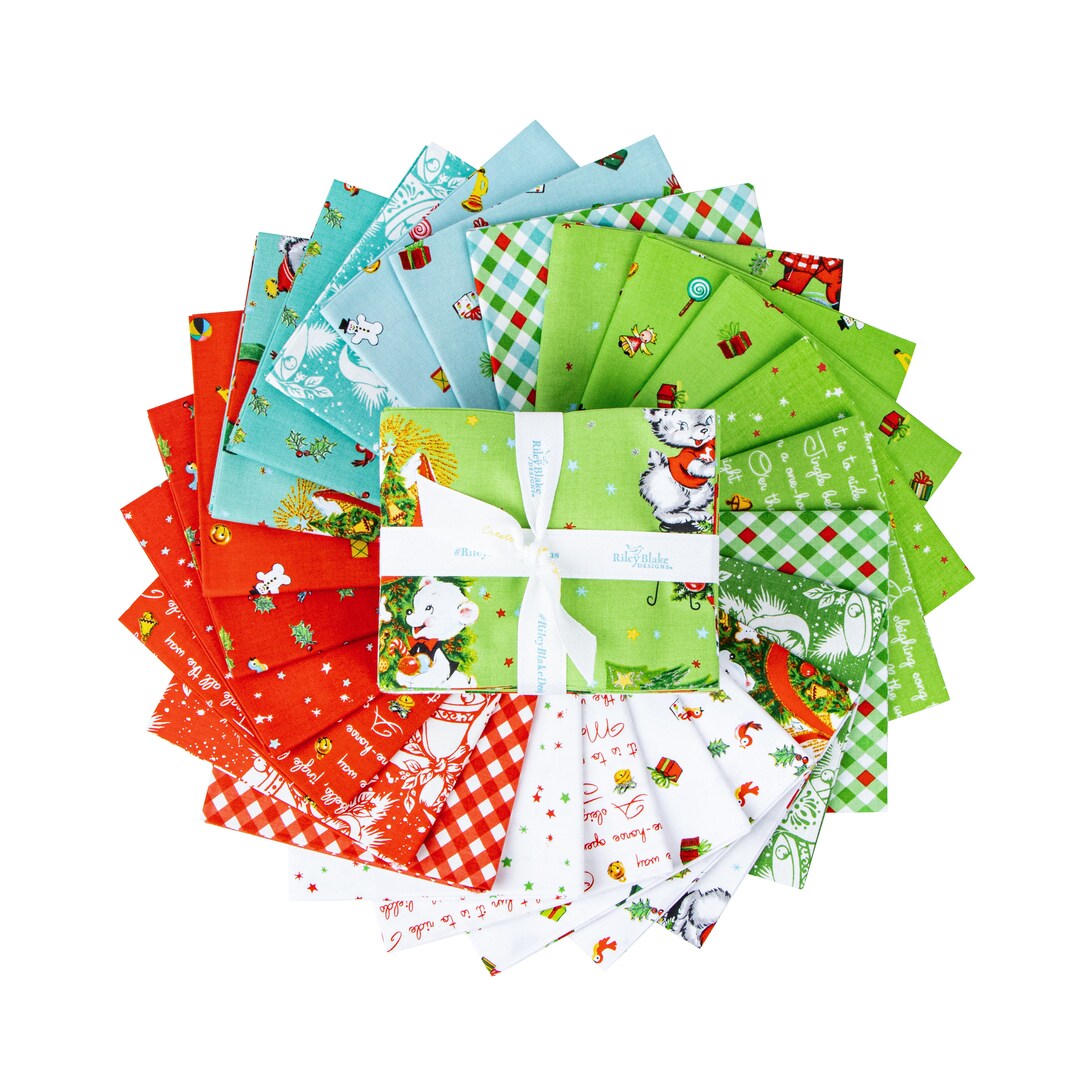 Jingle Bells Fat Quarter Bundle 24 Pieces, Riley Blake Designs - Etsy