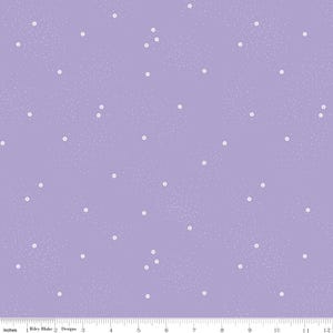 デイジーライラック（C665-LILAC）、半ヤード単位での販売、連続カット、ライリーブレイクデザインズ