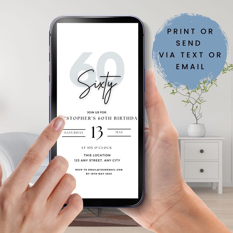 Let's Celebrate Party Invitation Online Editable Etsy