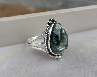 Collana Artigianale In Argento Con Ciondolo Tormalina Bicolore – Creata In Laboratorio, Fatta A Mano
