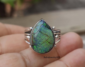 Monarch Opal Ring, Einzigartiger Natürlicher Edelstein Ring, 925 Sterling Silber Ring, Handgemachter Ring Erstaunlicher Ring, Schöner Ring, Opal Edelstein, Geschenkartikel