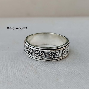 Silver Designer Spinner Ring, 925 Sterling Silver Ring, Handmade Ring, Spinner Jewelry, Beautiful Ring, Gift For Women, Promise Ring, Gifts
