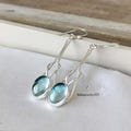 Aquamarine Earrings, 925 Sterling Silver Earring, Boho Aquamarine Earrings, Dangle Aquamarine Earrings, Dangle Flower Earrings, Gift item product logo