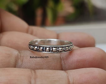 Silver Spinner Ring, 925 Sterling Silver Ring, Designer Ring, Handmade Ring, Women Gift Ring, Promise Band Ring, Gift To Love, Gift Item