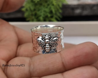 Sterlingzilveren vlinderring: statement sieraden