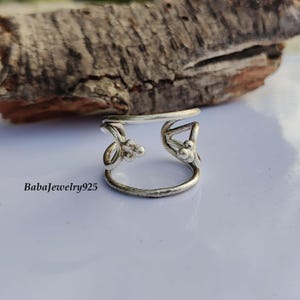 Sterling Silver Ring, Handmade Women Ring, Silver Jewelry, Promise Ring, Thumb Ring, Dainty Ring, Ring For Women, Adjustable Boho Ring,Gifts
