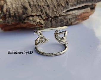 Silver Designer Ring~Sterling Silver Ring, Handmade Women Ring, Silver Jewelry, Promise Ring, Thumb Ring, Dainty Ring, Ring For Women, ///