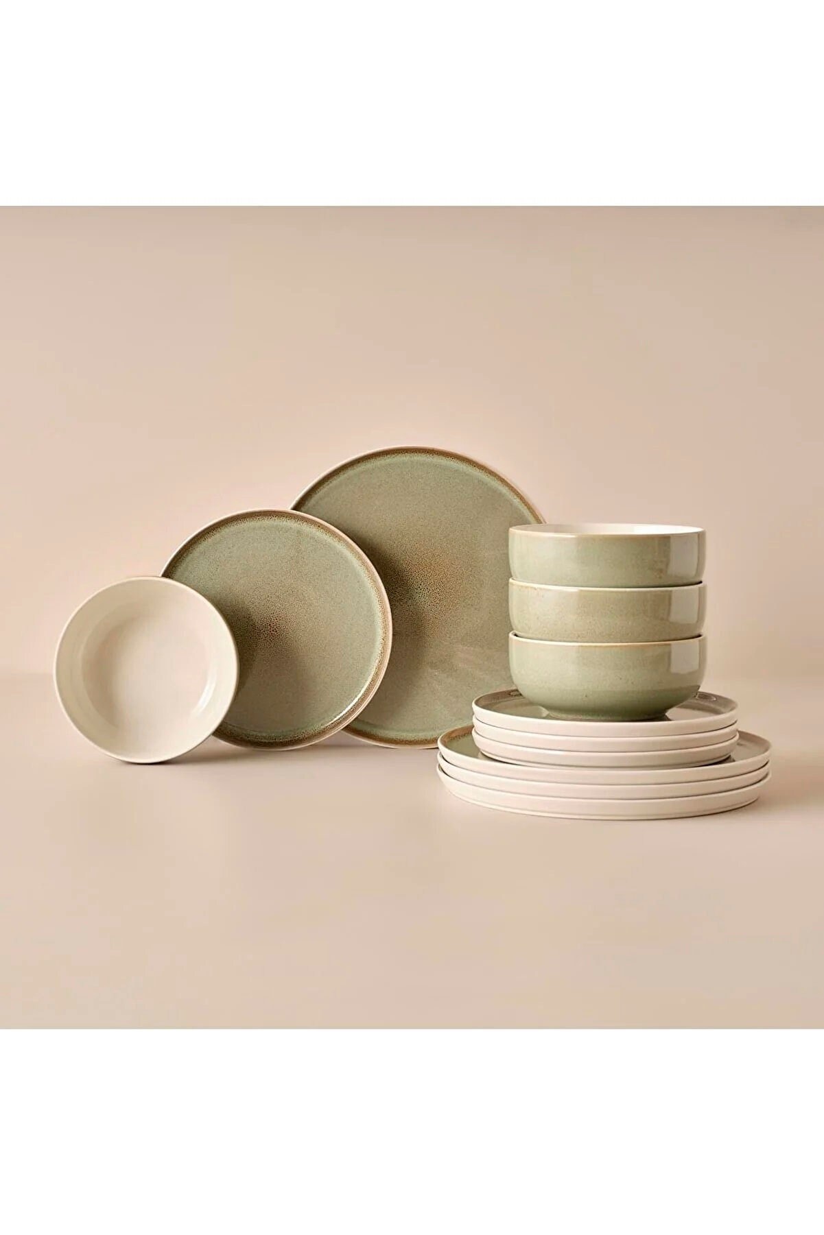 Glaze Stoneware Dinnerware Set Dinner Serving Set Dinner Etsy