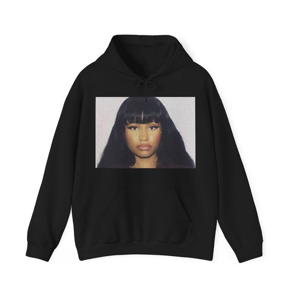 the Nicki Minaj Passport Photo Graphic Hoodie, Nicki Minaj Merch, Nicki Minaj Hoodie