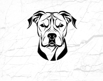 Pitbull SVG, Pitbull Clipart, Pitbull Svg Files For Cricut, Pitbull Silhouette Svg