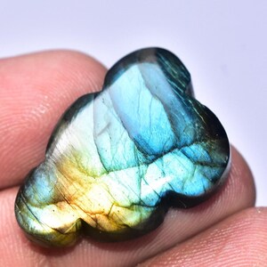 Cabujón de Nube de Labradorita / Piedra preciosa de Nube de Labradorita / Forma de Nube / 32,25 ct. / 29 x 20 x 7 mm. / Piedra preciosa suelta / A-267