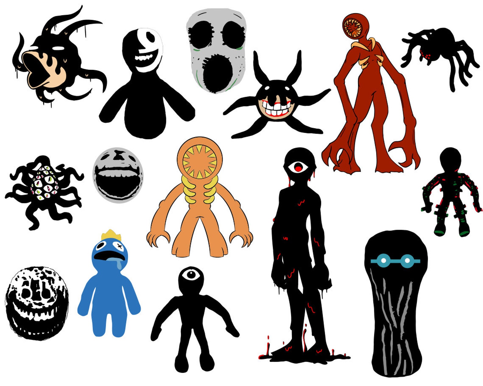 Doors Characters Layered Svg Bundle Gaming Svg Bundle Etsy UK