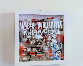 IVF Shadow Box, IVF Box, IUI Box, infertility journey, Memory Box, Mom to Be