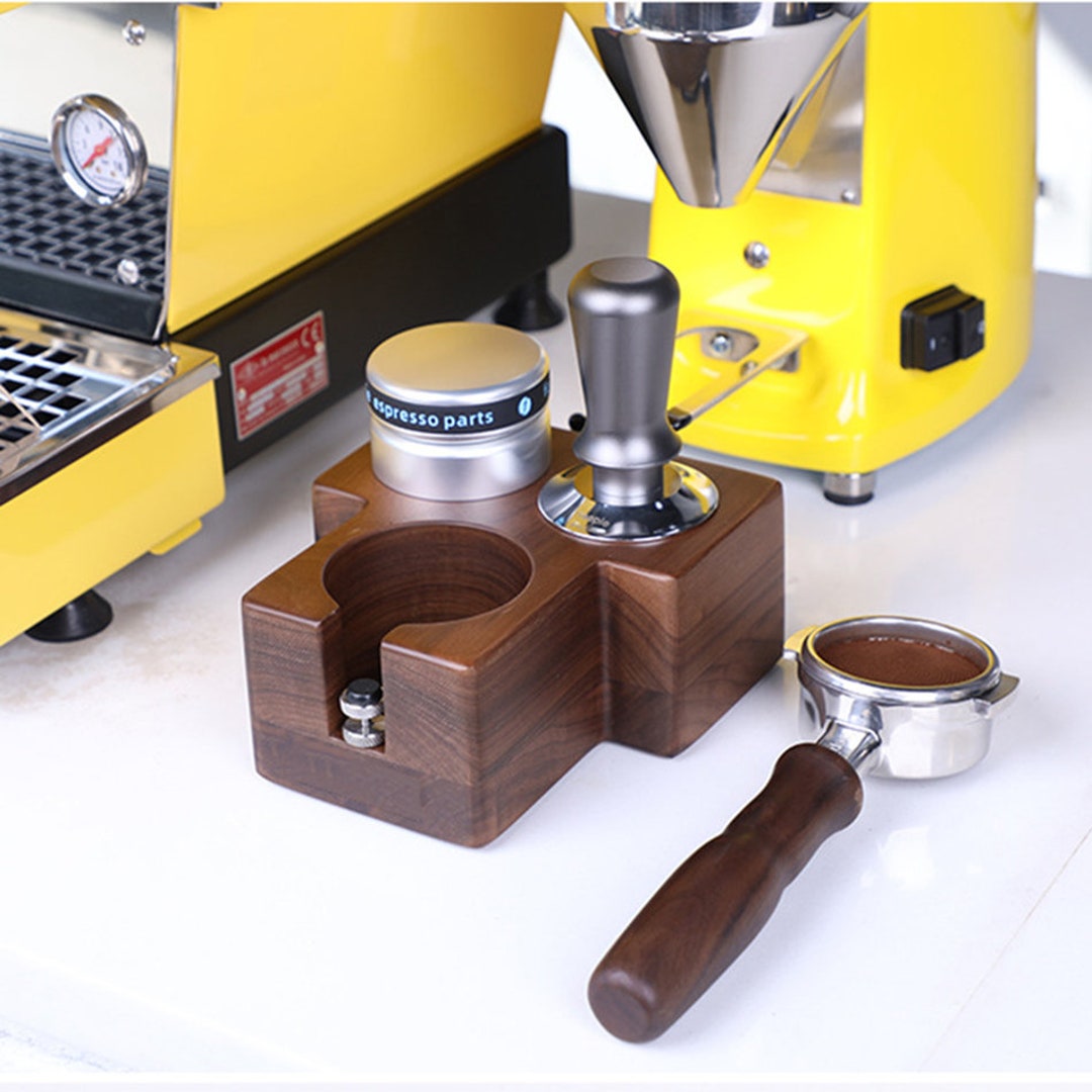 Wooden Portafilter Holder & Espresso Tamper Mat Stand for Etsy