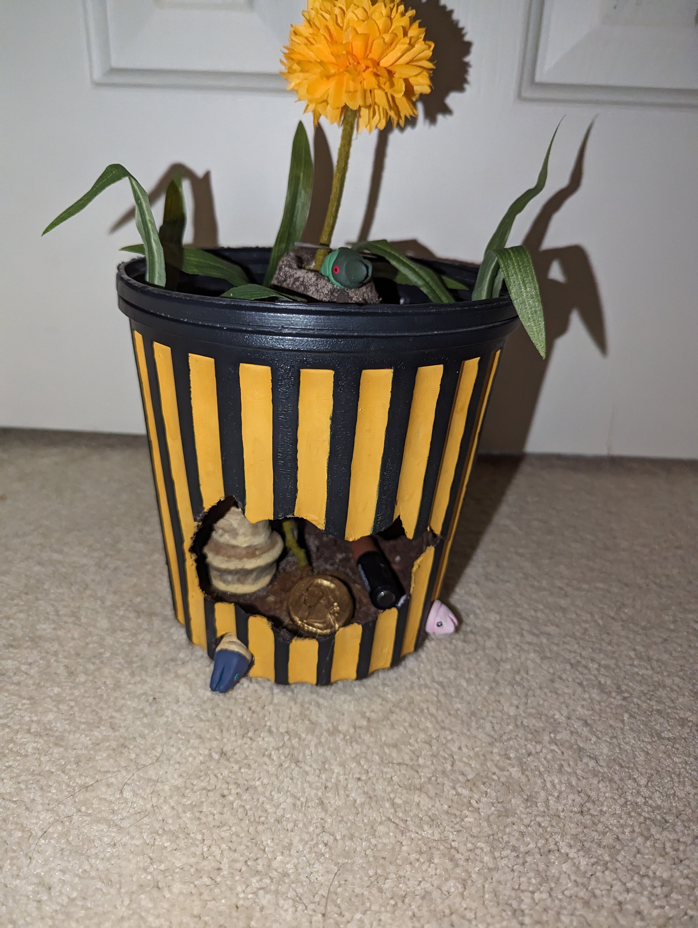 Yellow Pikmin Flower Pot Etsy