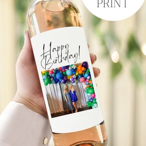 BIRTHDAY Wine Label, Birthday Gift, Happy Birthday!, Birthday Gift for a friend, Gift for him or her, Happy Birthday Wine Bottle Label