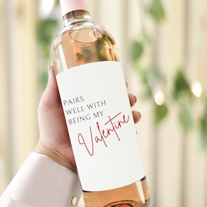 Étiquette de vin SAINT-VALENTIN, idéal pour ma Saint-Valentin, cadeau Saint-Valentin pour COUPLE, cadeau pour elle, cadeau Saint-Valentin, cadeau vin