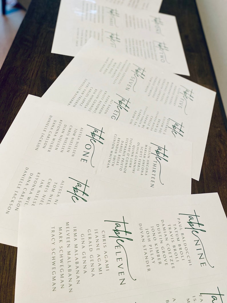 Seating Labels Examples Table Seating Wine Bottle Labels, Printed Seat Labels, Wine Bottle ...