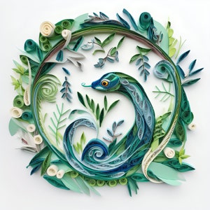 Stampa dello zodiaco cinese del serpente di legno, arte della scuola materna, camera dei bambini, arte della parete, decorazione della scuola materna, arte del ragazzo, arte della ragazza, regalo di nascita, regalo del bambino, neonato