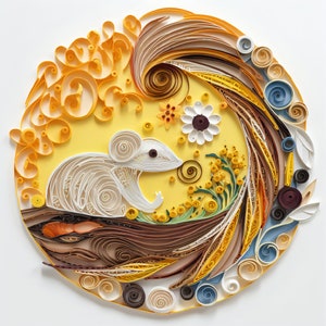Stampa dello zodiaco cinese del topo di terra, arte della scuola materna, camera dei bambini, arte della parete, decorazione della scuola materna, arte del ragazzo, arte della ragazza, regalo di nascita, regalo del bambino, neonato