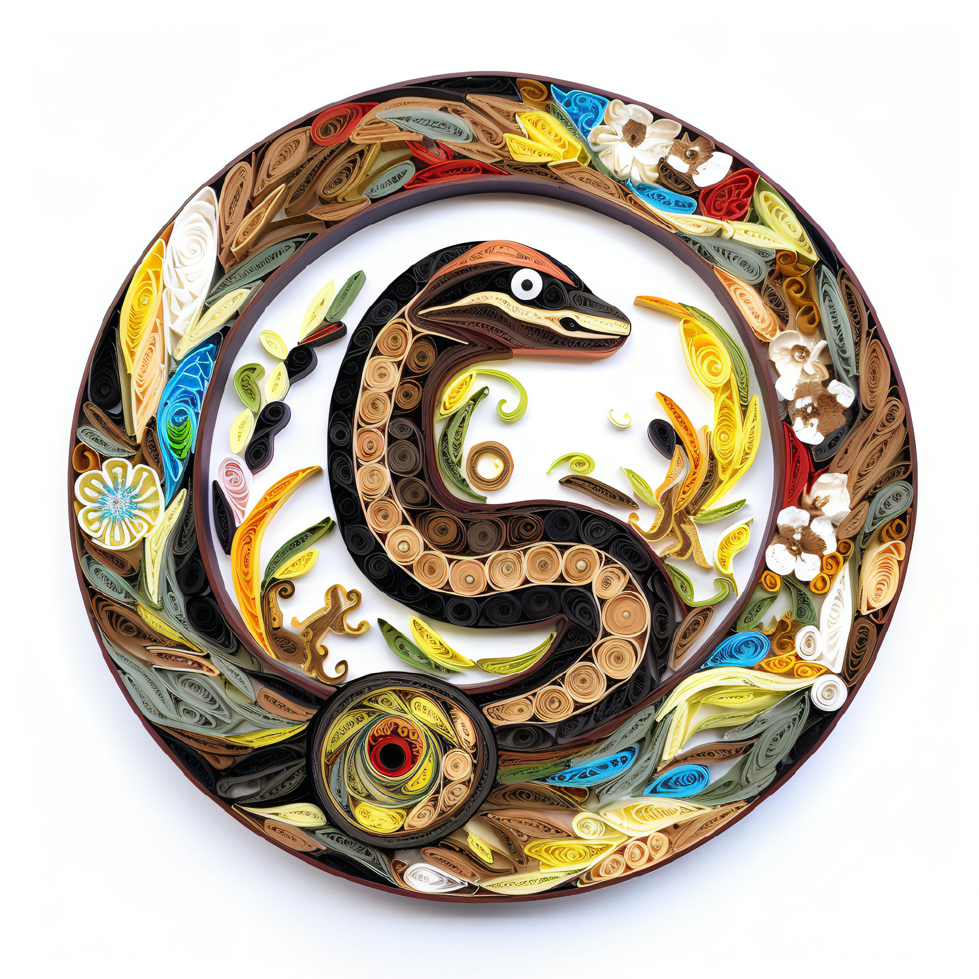 Earth Snake Chinese Zodiac Print, Nursery Art, Children Room, Wall