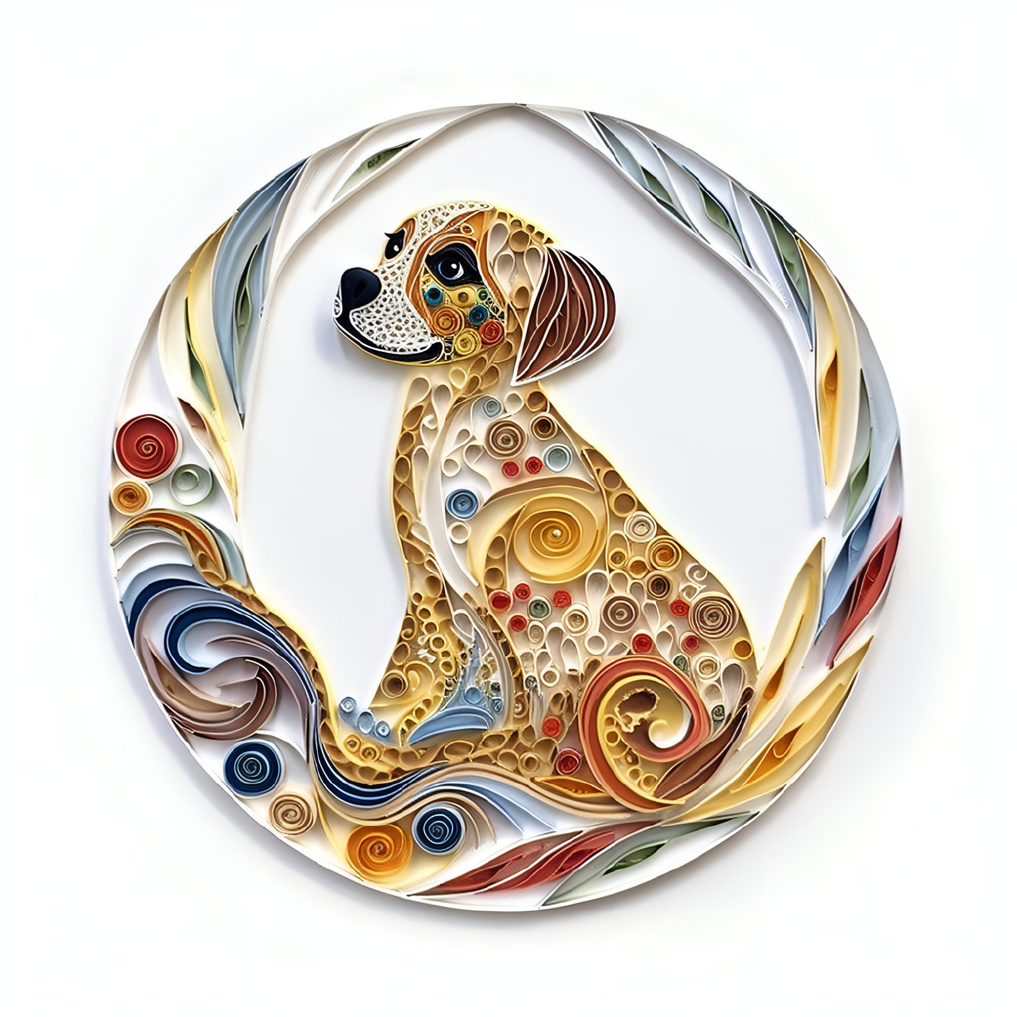 Metal Dog Chinese Zodiac Print Nursery Art Children Room Wall Art metal-dog-chinese-zodiac-print-nursery-art-children-room-wall-art