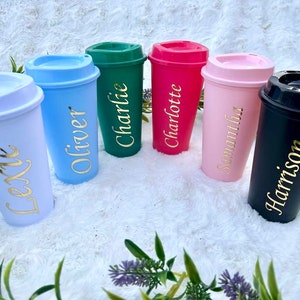 Personalised coffee cup/Travel mug/Personalised reusable coffee cup/Personalised drink cup/ Personalised gift/Hot drink cup/Coffee gift