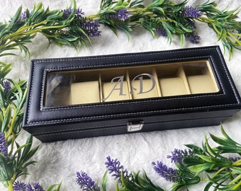 Personalised watch box/gift for dad, grandad, son/groomsmen gift/best man husband/boyfriend gift/mens gift/fathers day Gift/Gift for men.