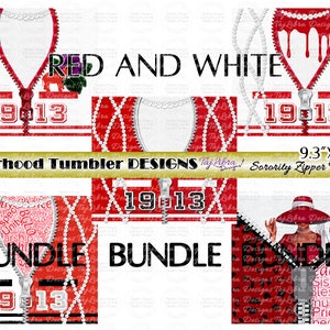 Red and White Zipper Tumbler Design | Tumbler Designs for Black Women | Delta Tumbler Design | Pyramid | D9 | Afro American 1913 | Elephant