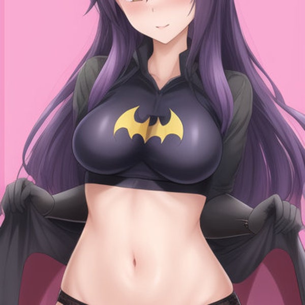 Batwoman Style 5x Hi-Res Anime Digital Prints