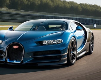 Bugatti Chiron 4x Hi-Res Digital Prints