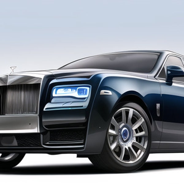 Rolls-Royce Ghost 5x Anime Style Digital Prints