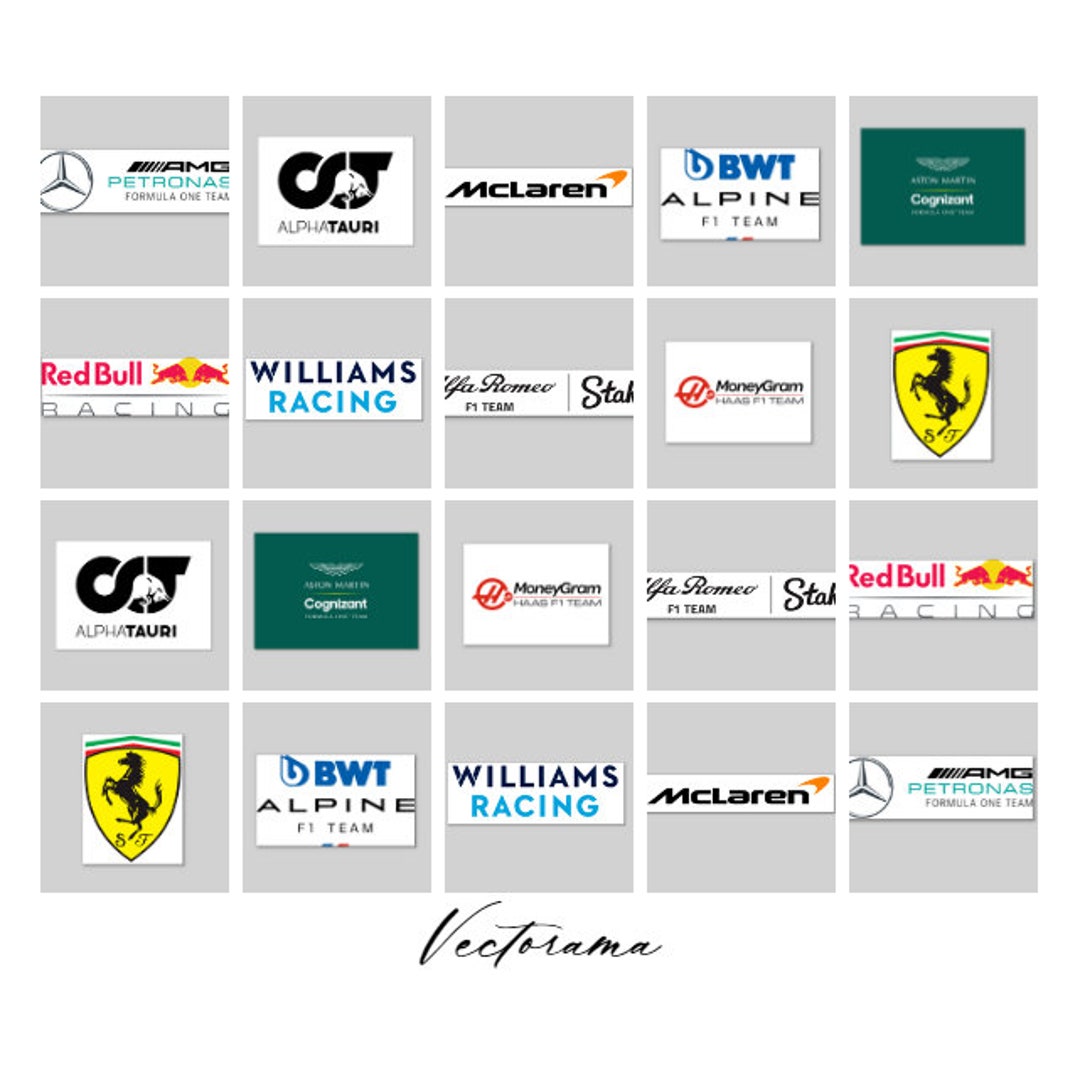 All 2023 Formula 1 F1 Team Logo Instant Download SVG Digital Download