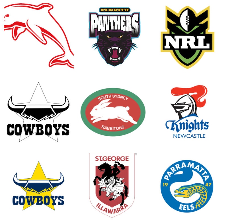 All NRL 2023 Teams Picture Instant Download SVG Digital Etsy